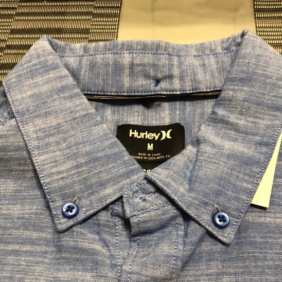 New Men’s Hurley OAO button up shirt medium - Picture 4 of 6